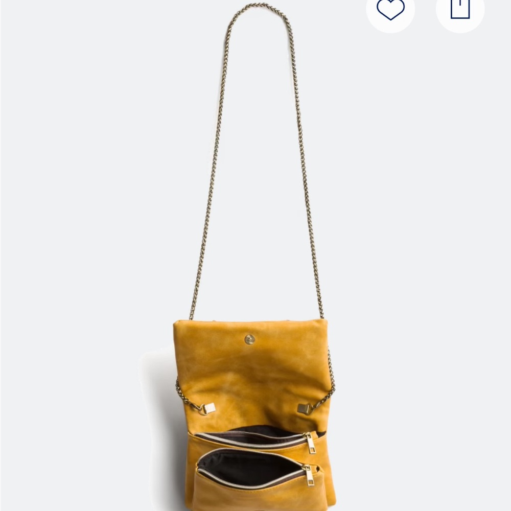 Street Level Mustard Embroidered Crossbody Bag - Picture 12 of 14
